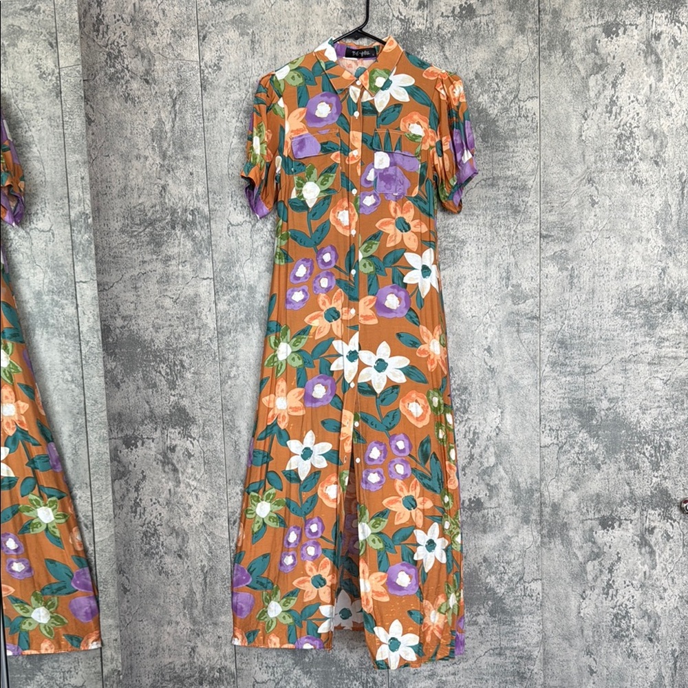 Floral Button-Up Dress